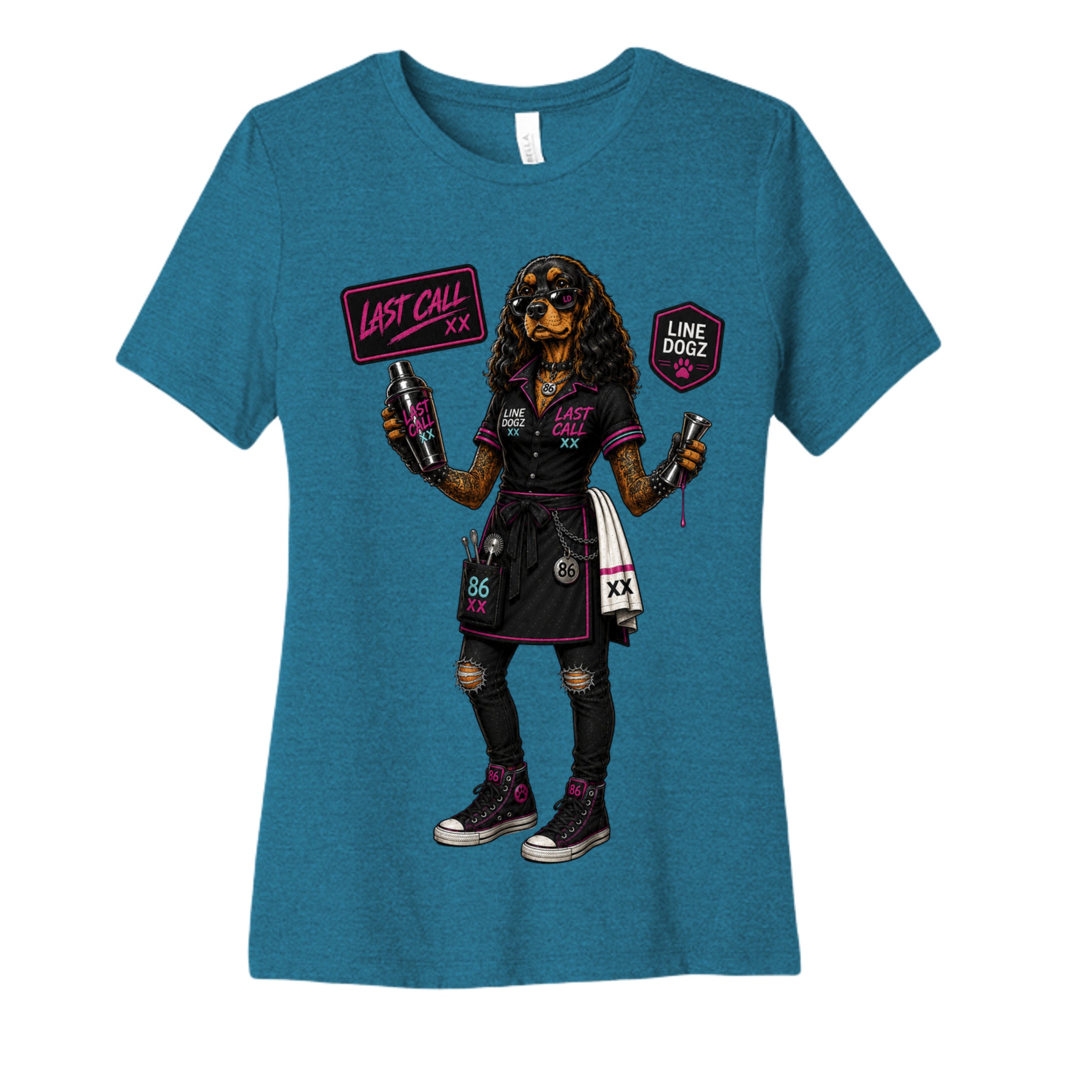 Heather Deep Teal - 6400CVC - FRONT
